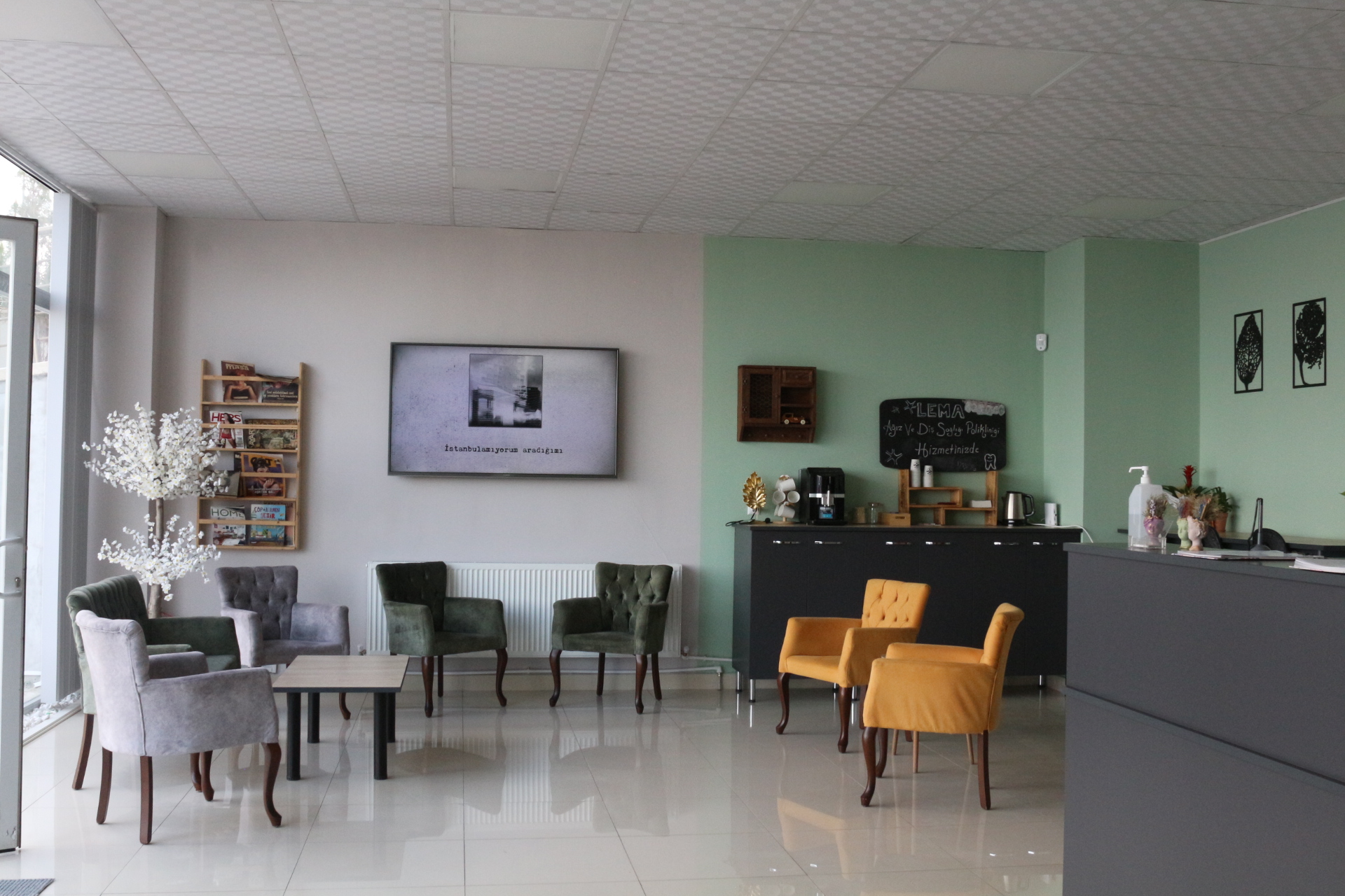 Lema Klinik Ankara modern diş kliniği iç mekan